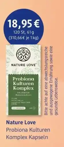 dm drogerie Nature Love Probiona Kulturen Komplex Kapseln Angebot
