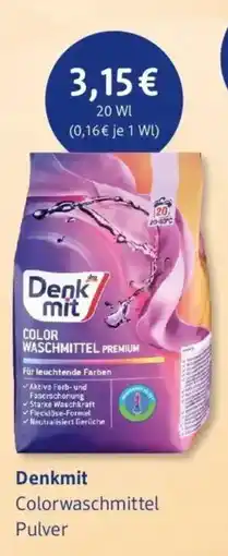 dm drogerie Denkmit Colorwaschmittel Pulver Angebot