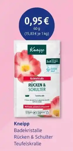 dm drogerie Kneipp Badekristalle Rücken & Schulter Teufelskralle Angebot