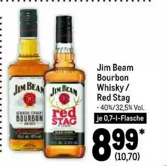 METRO Jim Beam Bourbon Whisky, Red Stag Angebot