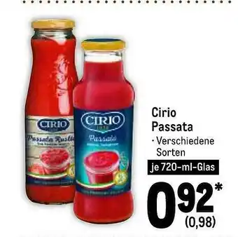 METRO Cirio Passata Angebot