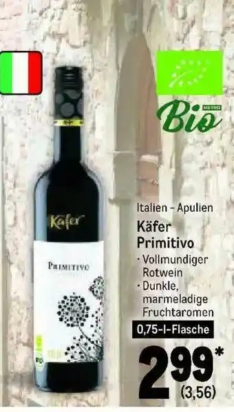 METRO Käfer Primitivo Angebot