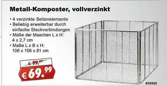 Stabilo Fachmarkt Metall Komposter, Vollverzinkt Angebot