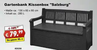 Stabilo Fachmarkt Gartenbank Kissenbox Salzburg Angebot