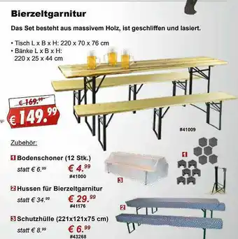 Stabilo Fachmarkt Bierzeltgarnitur Angebot