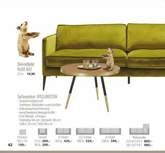 Yellow Möbel Dekoojekt Rudi Rat, Sofasystem Wellington Angebot