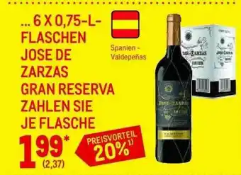 METRO Jose De Zarzas Gran Reserva Angebot