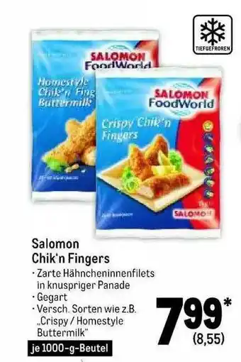 METRO Salomon Chik'n Fingers Angebot