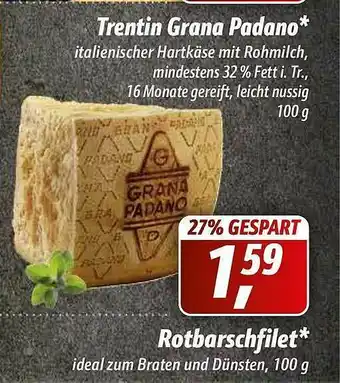 Simmel Trentin Grana Padano Rotbarschfilet Angebot