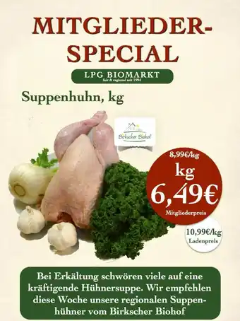 LPG Biomarkt Suppenhuhn Angebot