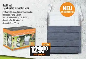 V Baumarkt Hochbeet Ergo Quadro Turboplus M85 Angebot