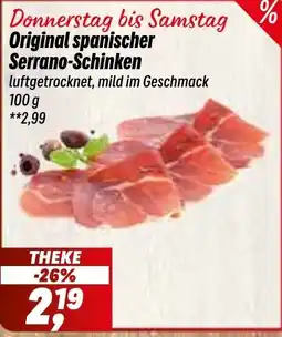 Simmel Original spanischer Serrano-Schinken Angebot