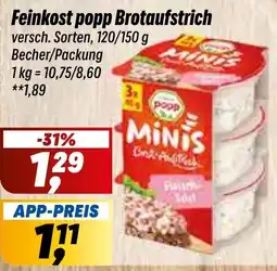 Simmel Feinkost popp Brotaufstrich Angebot