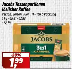 Simmel Jacobs Tassenportionen lösl. Kaffee Angebot
