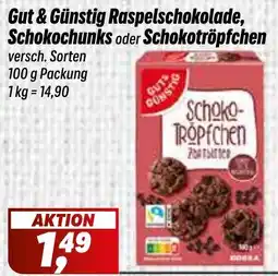 Simmel Gut &Günstig Raspelschokolade, Schokochunks oder Schokotröpfchen Angebot
