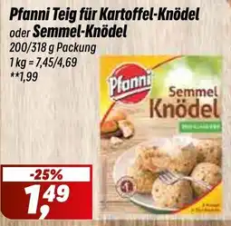 Simmel Pfanni Teig für Kartoffel-Knödel oder Semmel-Knödel Angebot