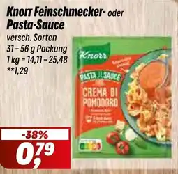 Simmel Knorr Feinschmecker-Pasta-Sauce Angebot
