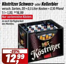 Simmel Köstritzer Schwarz- oder Kellerbier Angebot
