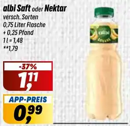 Simmel albi Saft oder Nektar Angebot