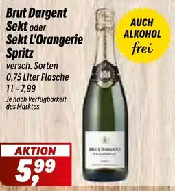 Simmel Brut Dargent Sekt oder Sekt L'Orangerie Spritz Angebot