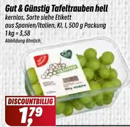 Simmel Gut & Günstig Tafeltrauben hell kernlos Angebot