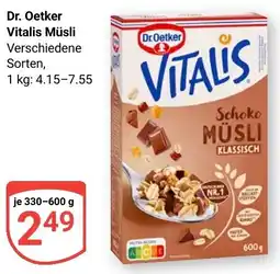 Globus Dr. Oetker VITALIS Müsli Schoko Müsli Klassisch Angebot