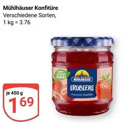 Globus Mühlhäuser Konfitüre ERDBEERE Angebot