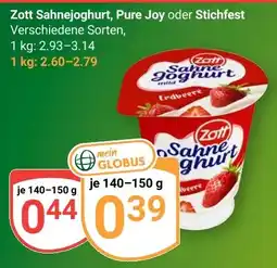 Globus Zott Sahnejoghurt Angebot