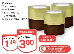 Globus Packband Transparent oder Braun Angebot