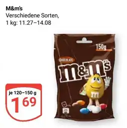 Globus M&M's Angebot