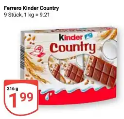 Globus Ferrero Kinder Country Angebot