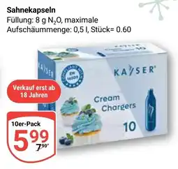 Globus KAISER Cream Chargers Angebot