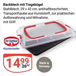 Globus Backblech mit Tragebügel Dr. Oetker Angebot