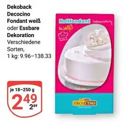 Globus Dekoback Decocino Fondant weiß Angebot
