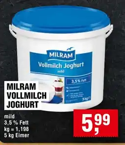 Handelshof MILRAM Vollmilch Joghurt Angebot