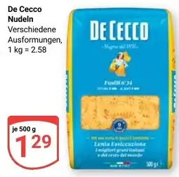 Globus De Cecco Nudeln Angebot