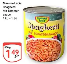 Globus Mamma Lucia Spaghetti mit Tomatensauce Angebot
