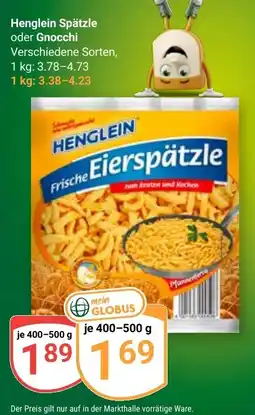 Globus Henglein Eierspätzle Angebot