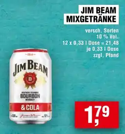 Handelshof Jim Beam Mixgetränke Angebot