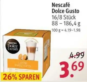 Rossmann Nescafé Dolce Gusto 16/8 Stück, 88-186,4g Angebot