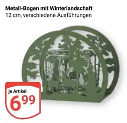 Globus Metall-Bogen mit Winterlandschaft Angebot