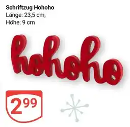 Globus Schriftzug Hohoho Angebot