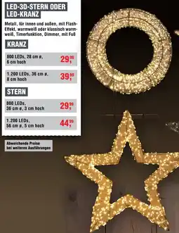 Handelshof Led-3d-stern oder led-kranz Angebot