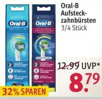 Rossmann Oral B Aufsteckbürsten 3/4 Stück Angebot