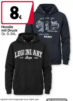 Woolworth Hoodie mit Druck Angebot