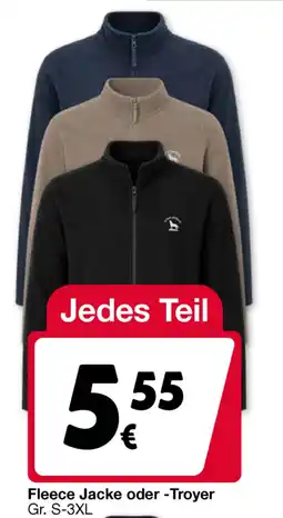 Woolworth Fleece Jacke oder -Troyer Angebot