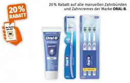 Müller manuelle Zahnbürsten und Zahncremes der Marke ORAL-B Angebot