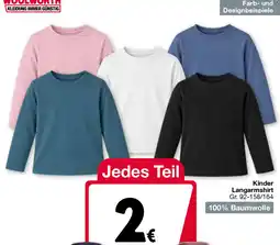 Woolworth Kinder Langarmshirt Angebot