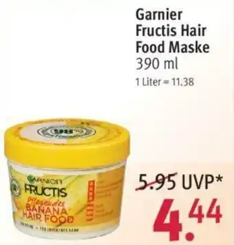 Rossmann Garnier Fructis Hair Food Maske 390ml Angebot