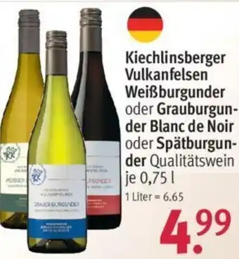 Rossmann Kiechlinsberger Vulkanfelsen Weißburgunder oder Grauburgunder Blanc de Noir oder Spätburgunder 0,75L Angebot